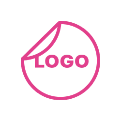 Ikona naklejki z logo