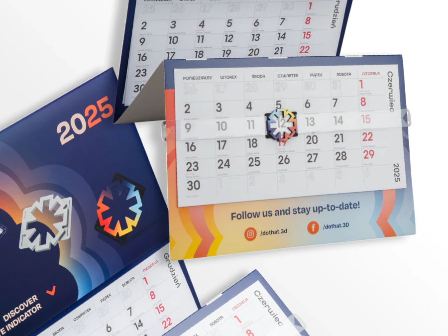 Personalizowane okienko do kalendarza ściennego - wariant 1