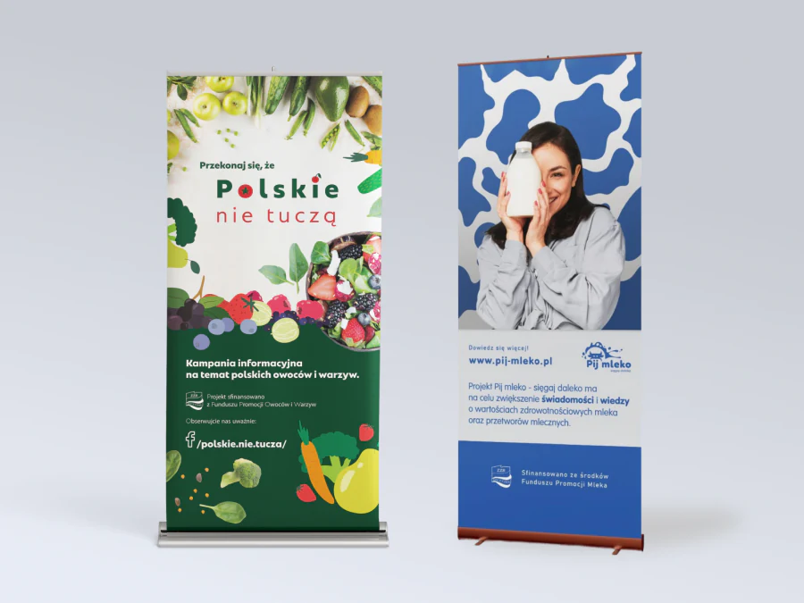 Roll-upy reklamowe - klasyczne, dwustronne, mini formaty
